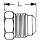 Brass Adapter,  Female SAE 45 deg Flare Plug