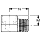 Brass Adapter, 0.63 Inch Female 42 deg Inverted Flare To 1/2-14 Male NPT, 90 deg Elbow