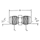 Steel Adapter, 7/8-14 Male JIC 37 deg Flare To 7/16-20 Male JIC 37 deg Flare, Straight