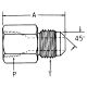 Brass Adapter, 1/2-14 Female NPT To 3/4-16 Male SAE 45 deg Flare, Straight