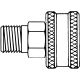 Pressure Washer Quick Coupler, Female Half, 3/8 Inch Coupling, 3/8-18 Male NPT