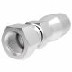 High Pressure Swage Fitting, 7/16-20 Female JIC 37 deg Flare Swivel, -04 Hose, Straight
