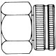 Brass Adapter, 1/2-14 Female Garden Hose Straight Thread Swivel To  Female NPT, Straight