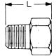 Brass Adapter, 1/4-18 Male NPT To 0.38 Inch Female 42 deg Inverted Flare, Straight