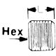 Brass Adapter, 3/4-14 Male NPT Countersunk Hex Plug