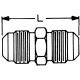 Brass Adapter,  Male SAE 45 deg Flare To 7/16-20 Male SAE 45 deg Flare, Straight