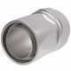 Steel Reusable 1 Wire Braid Reduced Bore Three-Piece Fitting, 1-7/8-12 Female JIC 37 deg Flare Swivel, -24 Hose, Straight