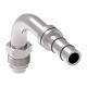E-Z Clip Series Fitting, 5/8-18 Male O-Ring (Short Pilot), -06 Hose, 90 deg Elbow