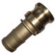Brass Cam & Groove Adapter, Male Half, 1-1/2 Inch Hose Shank