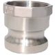 Stainless Steel Cam & Groove Adapter, Male Half, 1 Inch Female NPT
