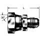 Steel Adapter, 1-11 Female BSPP (British Parallel) To 1-5/16-12 Male JIC 37 deg Flare, Straight