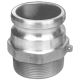 Stainless Steel Cam & Groove Adapter, Male Half, 1 Inch Male NPT
