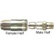 P Style Air Coupler, Female Half, 3/8 Inch Coupling, 1/4 Female NPT