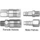 G Style Air Coupler, Female Half, 1/2 Inch Coupling, 1/2 Male NPT