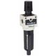 FlexiBlok Series Air Line Piggyback Filter/Regulator, 1/4 Inch Ports, 5 micron Element, 40 SCFM Flow Rating, Manual Drain