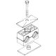 Twin Series Pipe & Tubing Polypropylene Support Clamp, Single Weld Plate, Hex Head Bolts With Cover Plate, 21.3 mm mm Size