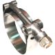 All Stainless Steel T-Bolt Clamp For 4 Inch Hose ID, 4.37 - 4.94 Inch Hose OD Range