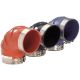 Wet Exhaust 90° Elbow, Molded HT EPDM 250°F, 4.00 Inch ID,  Inch Clampable OD