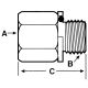 Steel Adapter, 1-11-1/2 Female NPT To M33 x 2.0 Male Metric Thread, Straight