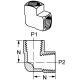 Brass Adapter, 1/4-18 Female NPT To 1/4-18 Female NPT, 90 deg Elbow