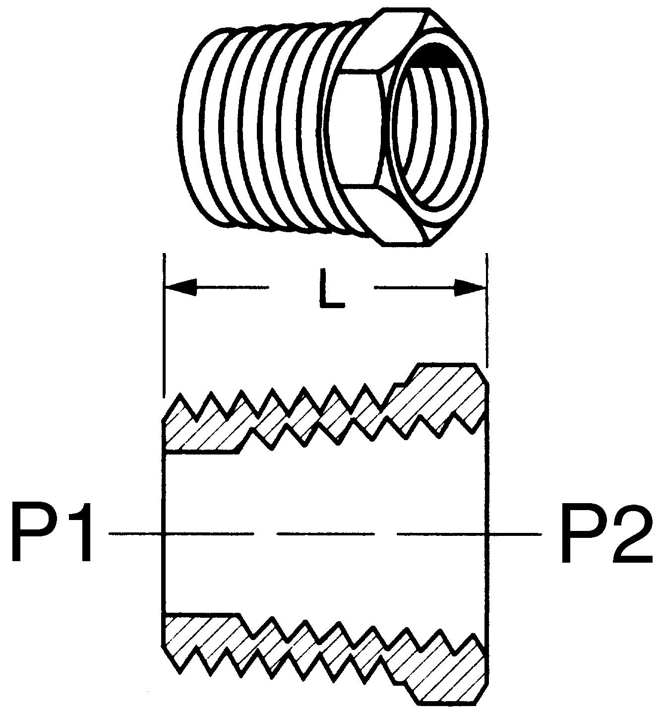 DANFOSS (IGS) Brass NPT Bushing Adapter IG3220X4X2 Hydraulic Supply Co.