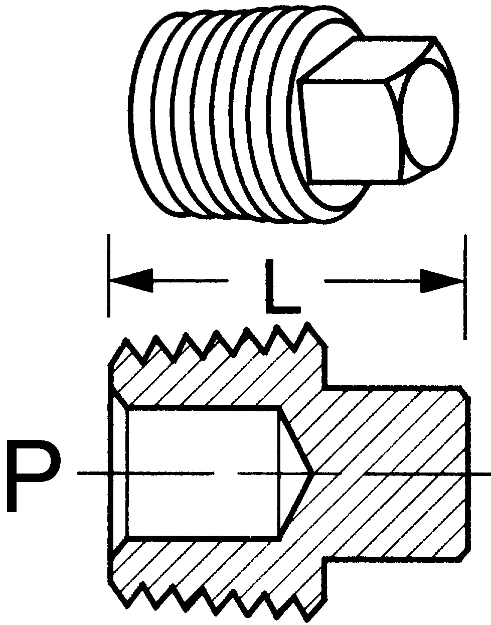 DANFOSS (IGS) Brass Male NPT Square Plug IG3151X8 Hydraulic Supply Co.