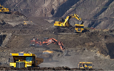 Excavating a mine 